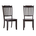 Chaises de salle à manger Ronda en bois à dossier à lattes (lot de 2)