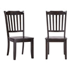 Chaises de salle à manger Ronda en bois à dossier à lattes (lot de 2)