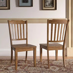 Chaises de salle à manger Ronda en bois à dossier à lattes (lot de 2)