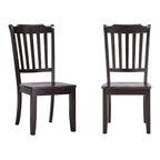 Chaises de salle à manger Ronda en bois à dossier à lattes (lot de 2)