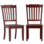 Chaises de salle à manger Ronda en bois à dossier à lattes (lot de 2)