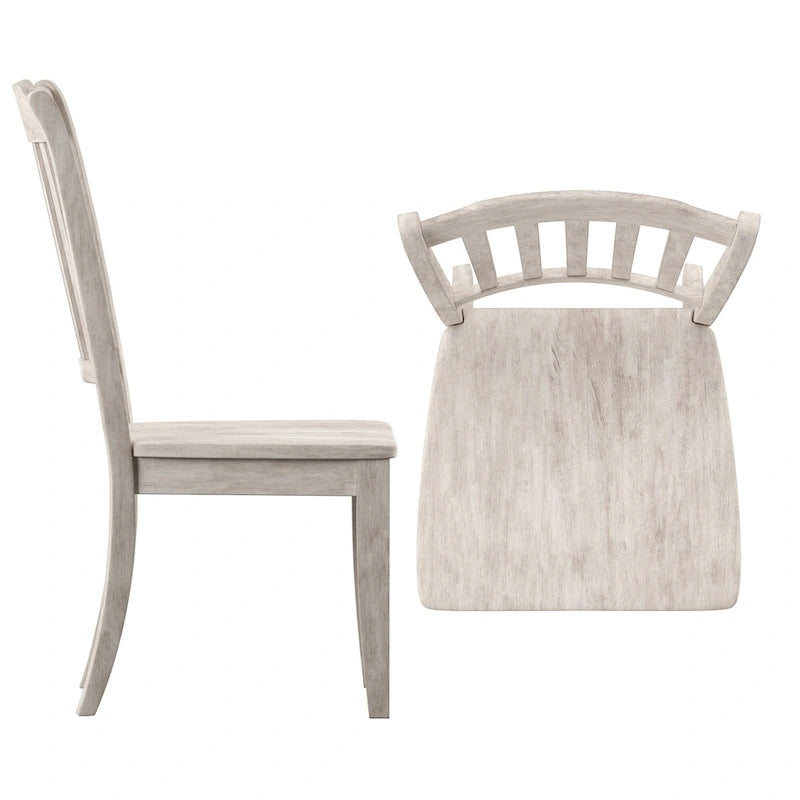 Chaises de salle à manger Ronda en bois à dossier à lattes (lot de 2)