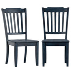 Chaises de salle à manger Ronda en bois à dossier à lattes (lot de 2)