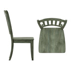 Chaises de salle à manger Ronda en bois à dossier à lattes (lot de 2)