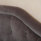 Tête de lit capitonnée réglable, grand lit/très grand lit – Gris / Gris clair / Beige / Beige clair