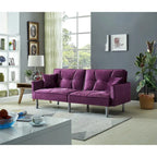 75.6 Joli canapé-lit convertible en velours Futon Causeuses