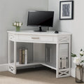 Bureau d'angle style Mission – 7 couleurs, 1 personne, bois massif