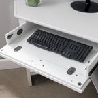 Bureau d'angle style Mission – 7 couleurs, 1 personne, bois massif