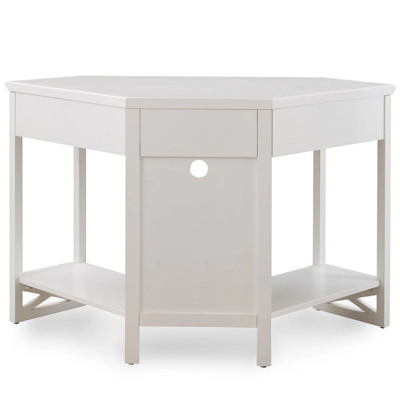 Bureau d'angle style Mission – 7 couleurs, 1 personne, bois massif