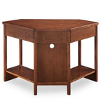 Bureau d'angle style Mission – 7 couleurs, 1 personne, bois massif