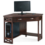 Bureau d'angle style Mission – 7 couleurs, 1 personne, bois massif