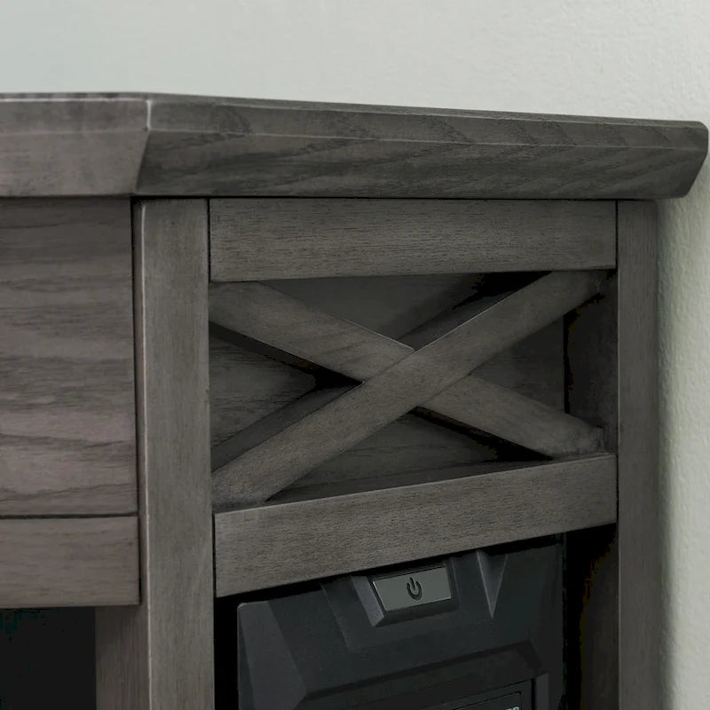 Bureau d'angle style Mission – 7 couleurs, 1 personne, bois massif