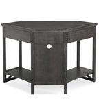 Bureau d'angle style Mission – 7 couleurs, 1 personne, bois massif