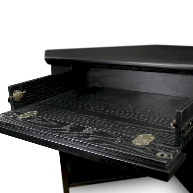 Bureau d'angle style Mission – 7 couleurs, 1 personne, bois massif