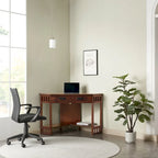 Bureau d'angle style Mission – 7 couleurs, 1 personne, bois massif