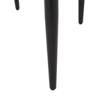 Chaise de salle à manger capitonnée noire/dorée, style moderne, lot de 2