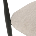 Chaise de salle à manger capitonnée noire/dorée, style moderne, lot de 2