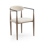Chaise de salle à manger capitonnée noire/dorée, style moderne, lot de 2