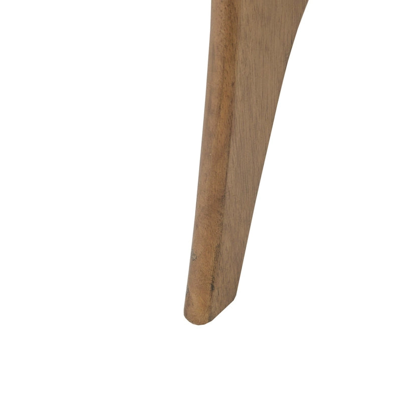 Table basse triangulaire brun / brun clair, moderne du milieu du siècle, monobloc
