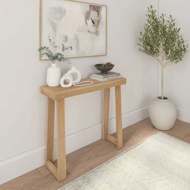 Console classique 36" – Coquillage/Pécan/Noyer/Noir/Blanc/Blond/Blanc côtier | Pin massif