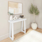 Console classique 36" – Coquillage/Pécan/Noyer/Noir/Blanc/Blond/Blanc côtier | Pin massif