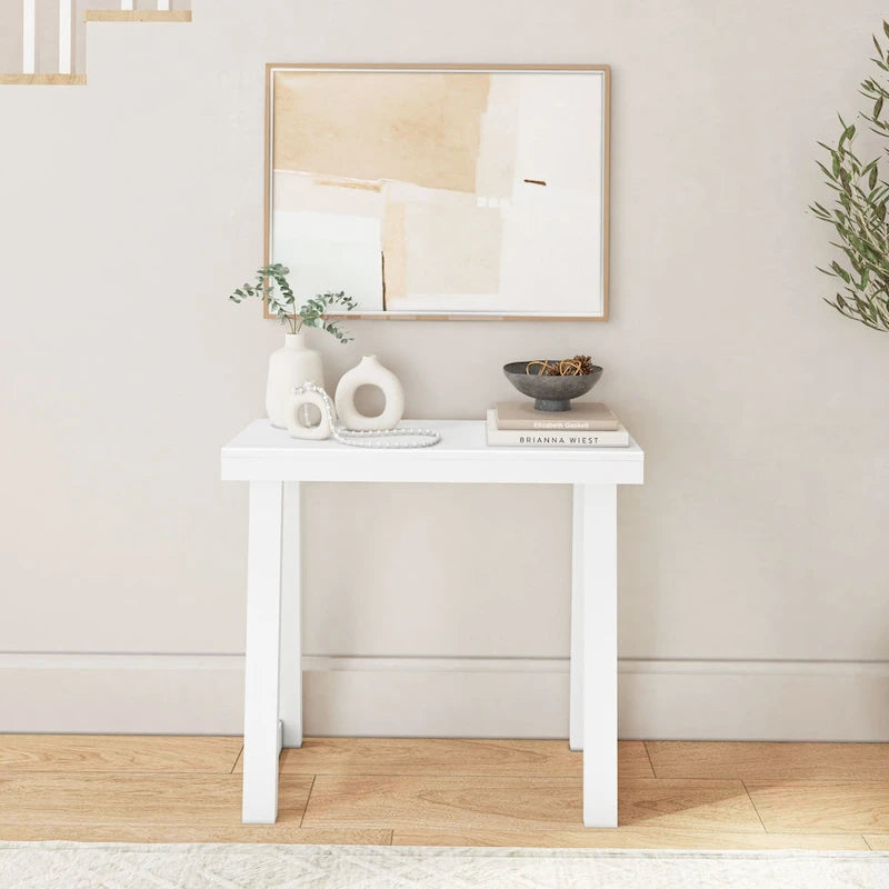 Console classique 36" – Coquillage/Pécan/Noyer/Noir/Blanc/Blond/Blanc côtier | Pin massif
