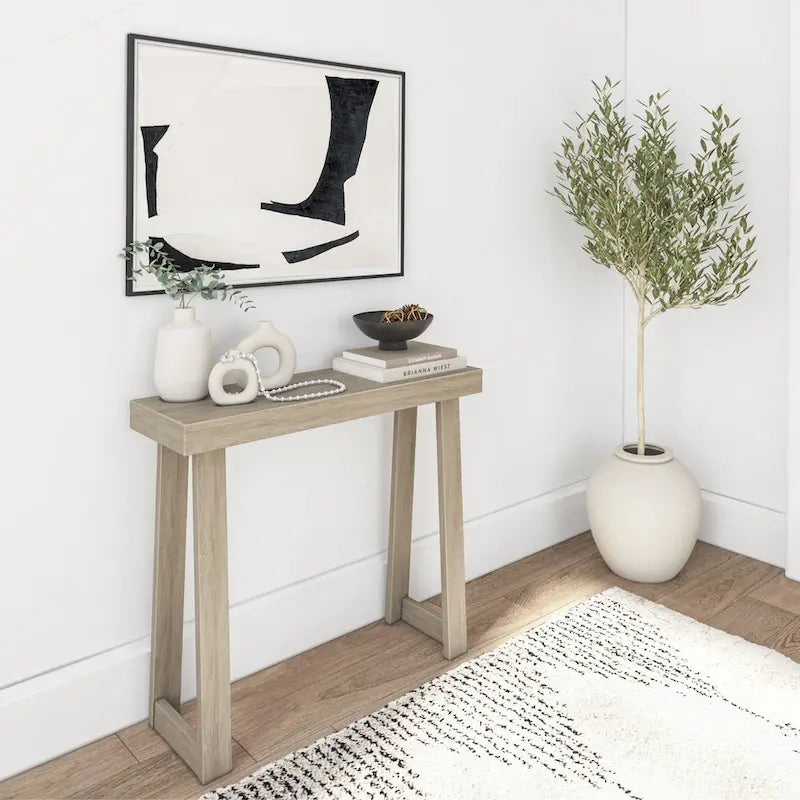 Console classique 36" – Coquillage/Pécan/Noyer/Noir/Blanc/Blond/Blanc côtier | Pin massif