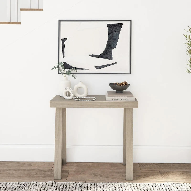 Console classique 36" – Coquillage/Pécan/Noyer/Noir/Blanc/Blond/Blanc côtier | Pin massif