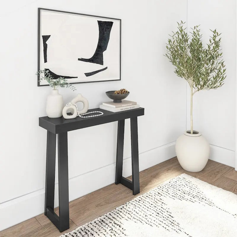Console classique 36" – Coquillage/Pécan/Noyer/Noir/Blanc/Blond/Blanc côtier | Pin massif