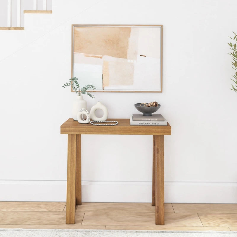 Console classique 36" – Coquillage/Pécan/Noyer/Noir/Blanc/Blond/Blanc côtier | Pin massif