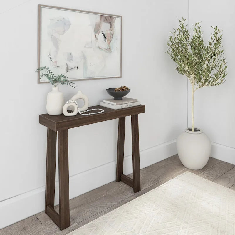 Console classique 36" – Coquillage/Pécan/Noyer/Noir/Blanc/Blond/Blanc côtier | Pin massif