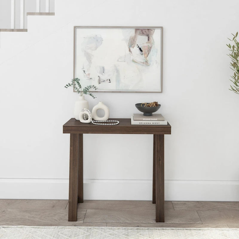 Console classique 36" – Coquillage/Pécan/Noyer/Noir/Blanc/Blond/Blanc côtier | Pin massif