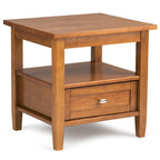 Table d'appoint de transition avec tiroir et étagère ouverte, 50,8 cm de large – Plusieurs coloris