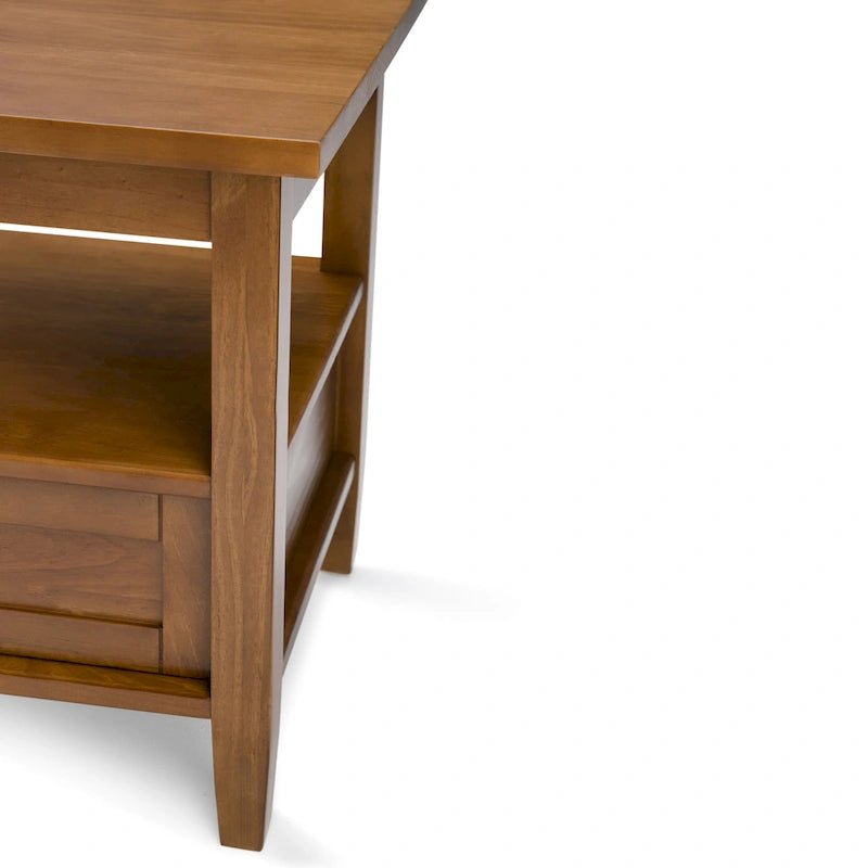 Table d'appoint de transition avec tiroir et étagère ouverte, 50,8 cm de large – Plusieurs coloris