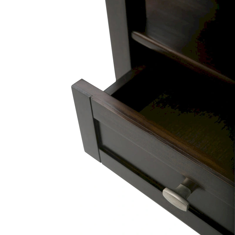 Table d'appoint de transition avec tiroir et étagère ouverte, 50,8 cm de large – Plusieurs coloris