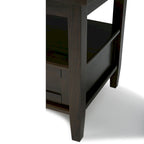 Table d'appoint de transition avec tiroir et étagère ouverte, 50,8 cm de large – Plusieurs coloris