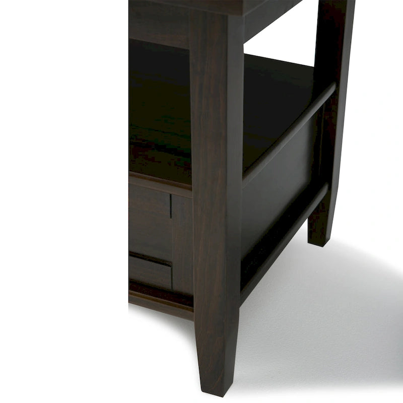 Table d'appoint de transition avec tiroir et étagère ouverte, 50,8 cm de large – Plusieurs coloris