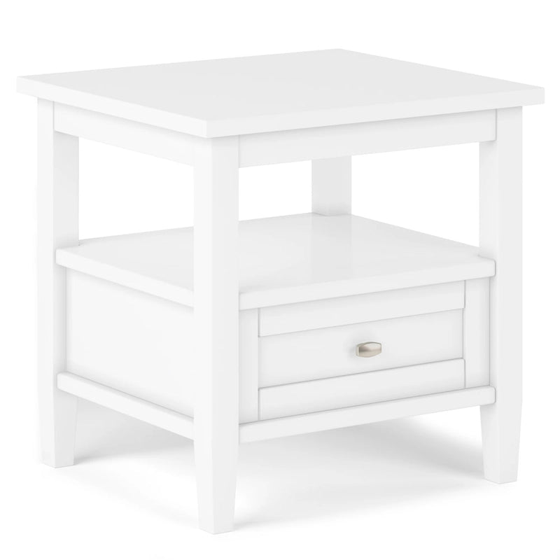 Table d'appoint de transition avec tiroir et étagère ouverte, 50,8 cm de large – Plusieurs coloris