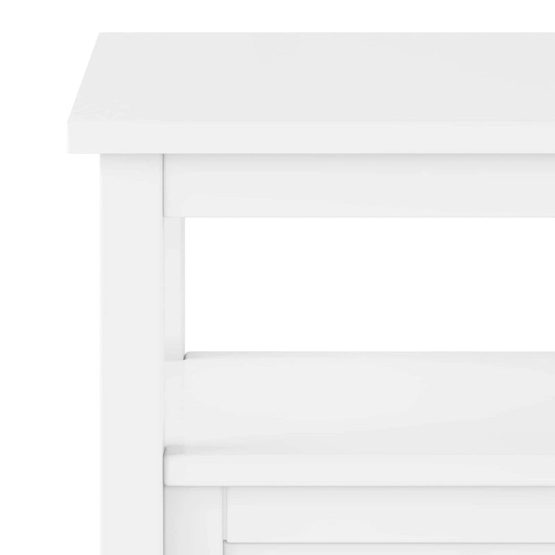 Table d'appoint de transition avec tiroir et étagère ouverte, 50,8 cm de large – Plusieurs coloris