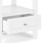 Table d'appoint de transition avec tiroir et étagère ouverte, 50,8 cm de large – Plusieurs coloris