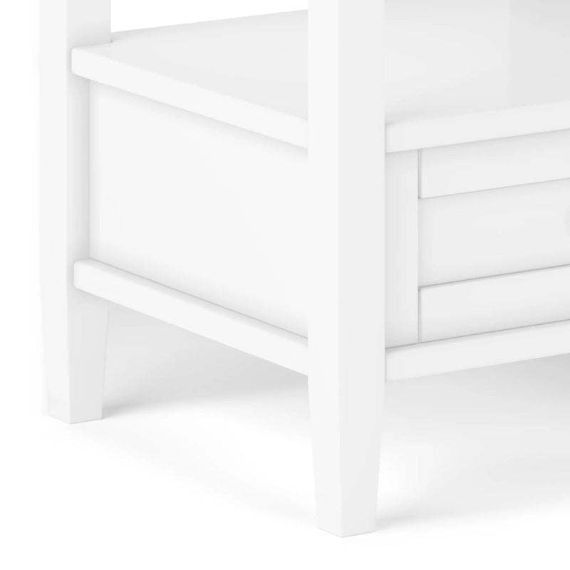 Table d'appoint de transition avec tiroir et étagère ouverte, 50,8 cm de large – Plusieurs coloris