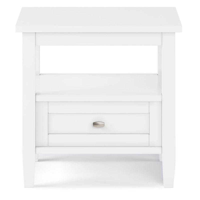 Table d'appoint de transition avec tiroir et étagère ouverte, 50,8 cm de large – Plusieurs coloris