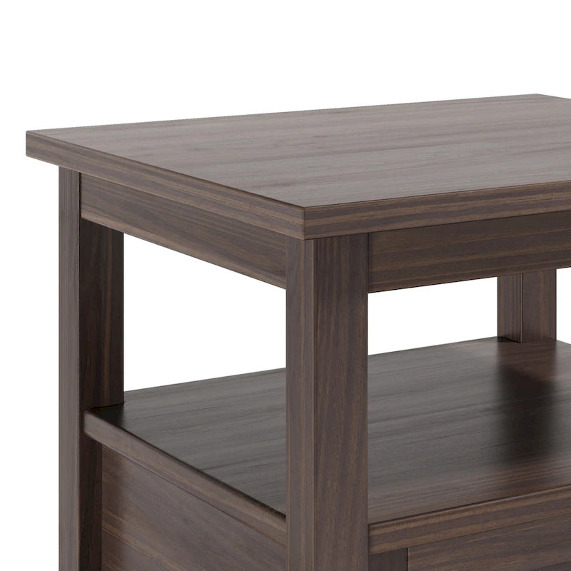 Table d'appoint de transition avec tiroir et étagère ouverte, 50,8 cm de large – Plusieurs coloris