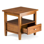 Table d'appoint de transition avec tiroir et étagère ouverte, 50,8 cm de large – Plusieurs coloris