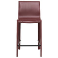 Tabouret de comptoir STAN en cuir moderne