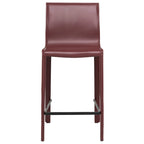 Tabouret de comptoir STAN en cuir moderne