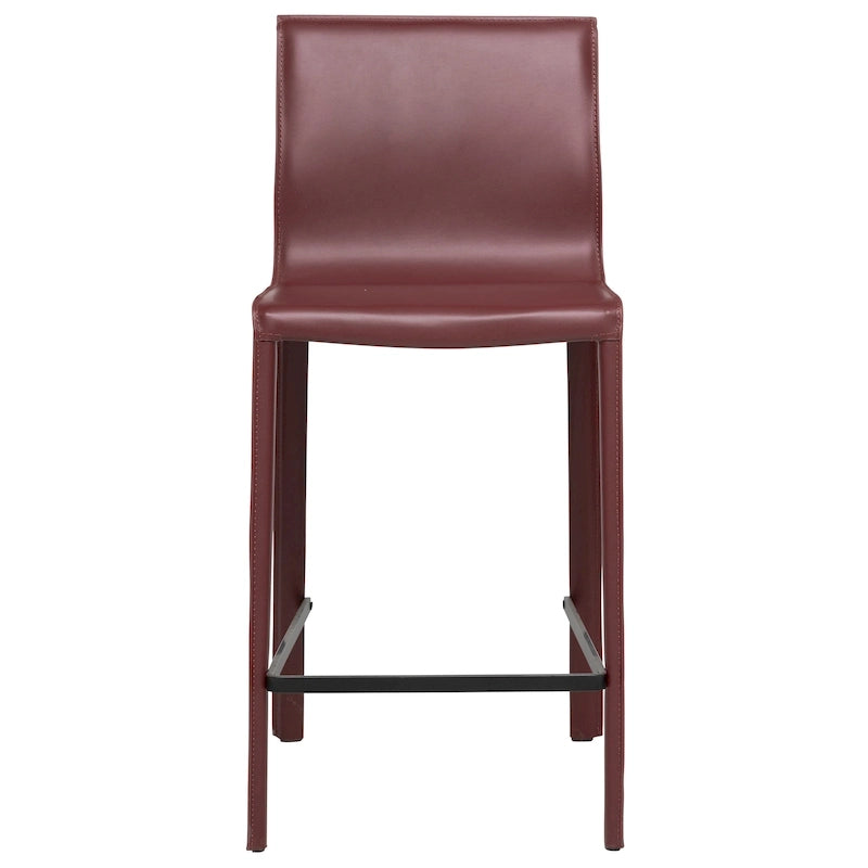 Tabouret de comptoir STAN en cuir moderne