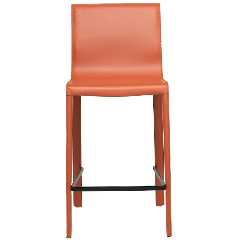 Tabouret de comptoir STAN en cuir moderne