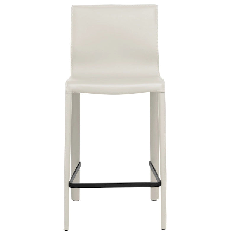 Tabouret de comptoir STAN en cuir moderne