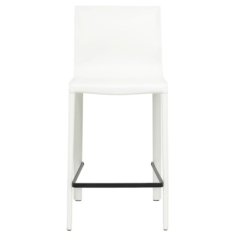Tabouret de comptoir STAN en cuir moderne